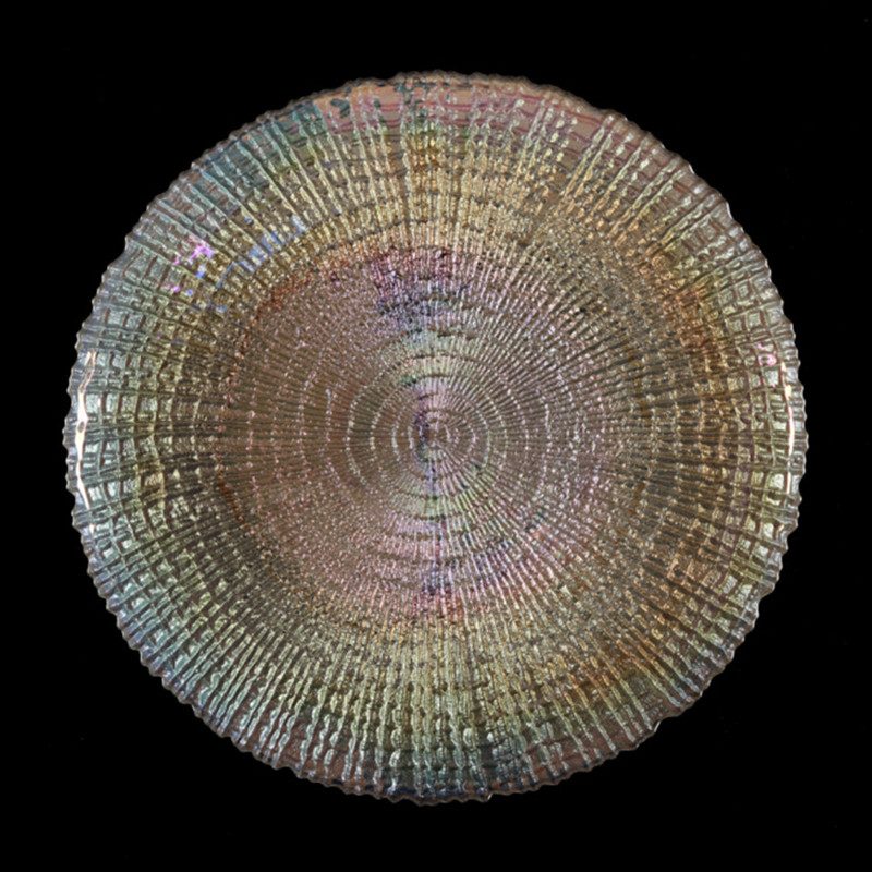 glass charger plate 1 Wholesale Glass Charger Plate PZ-046 - Image 1